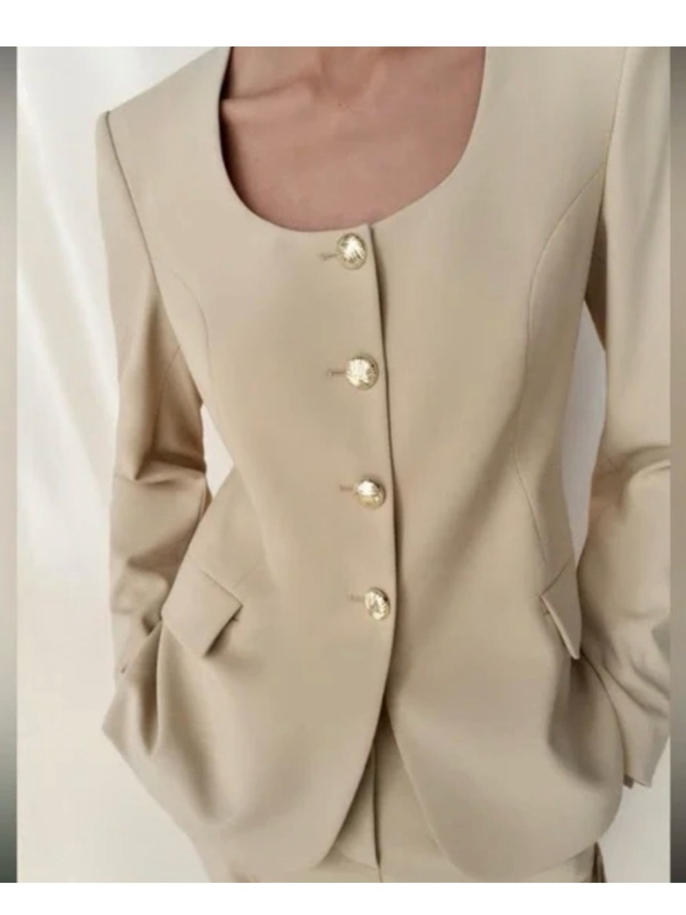 Zara Button-Front Women's Blazer